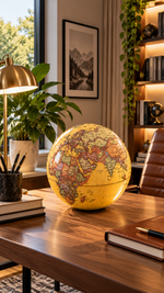 Illuminated Desktop World Globe – view 2