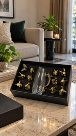 Chinese Zodiac Animal Head Shot Glasses and Decanter Gift Set – view 2
