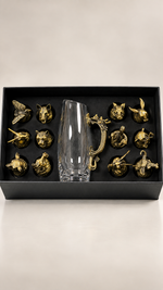Chinese Zodiac Animal Head Shot Glasses and Decanter Gift Set – view 4