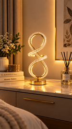 Crystal Infinity Twist LED Table Lamp – view 2