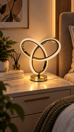 Luxury Crystal Trinity Knot LED Lamp – view 4