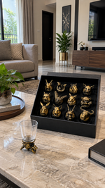 Chinese Zodiac Animal Head Shot Glass Set