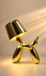 Modern Metallic Puppy Desk Lamp