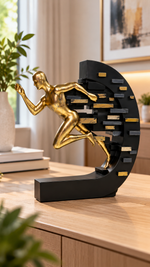 Abstract Running Man Sculpture