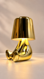 Nordic Little Golden Man Thinker Lamp