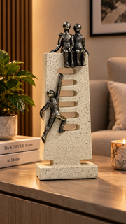 Ladder to Success Family Climbing Sculpture – view 3