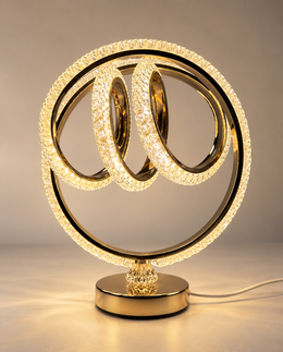 Crystal Geometric Loop Spiral LED Table Lamp