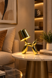 Modern Metallic Puppy Desk Lamp – view 2