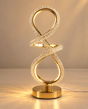 Crystal Infinity Twist LED Table Lamp