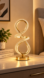 Crystal Infinity Twist LED Table Lamp – view 3
