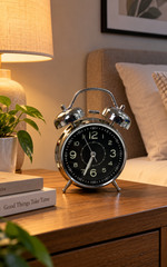 Vintage Twin Bell Alarm Clock. – view 2