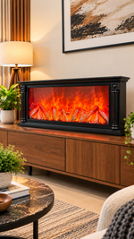 Freestanding Electric Fireplace Console – view 2