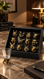Chinese Zodiac Animal Head Shot Glass Set – view 5