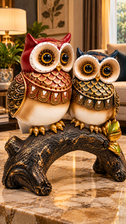 Decorative Owl Couple Showpiece – view 2
