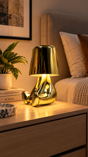 Nordic Little Golden Man Thinker Lamp – view 4