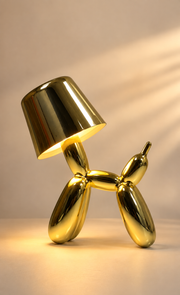 Modern Metallic Puppy Desk Lamp