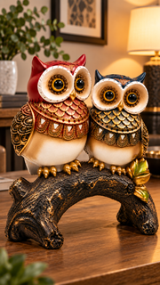 Decorative Owl Couple Showpiece – view 5