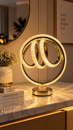Crystal Geometric Loop Spiral LED Table Lamp – view 3
