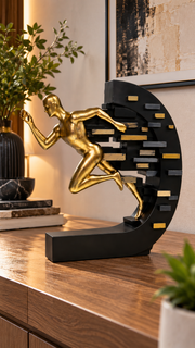 Abstract Running Man Sculpture – view 4