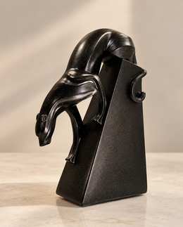 Art Deco Style Panther Sculpture