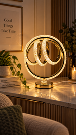 Crystal Geometric Loop Spiral LED Table Lamp – view 4