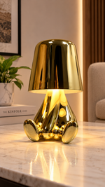 Nordic Little Golden Man Thinker Lamp – view 2