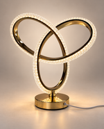 Luxury Crystal Trinity Knot LED Lamp